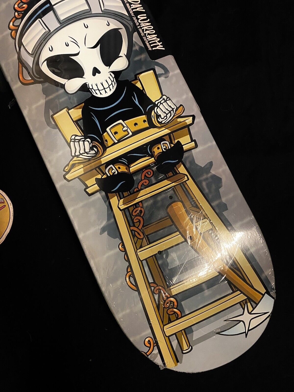 Signed TJ Rogers Blind Reaper Electric Chair Autographed Skateboard Deck