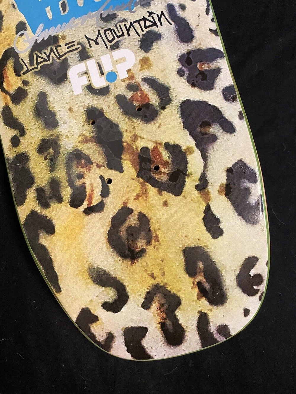 Signed Lance Mountain Flip Autographed Skateboard Deck Leopard 2018