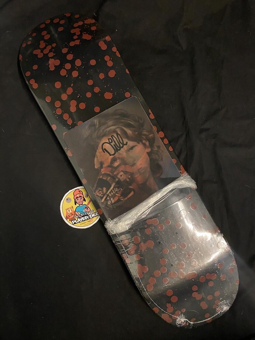 Signed Jason Dill F****** Awesome Autographed Skateboard Deck Holographic Blood FA