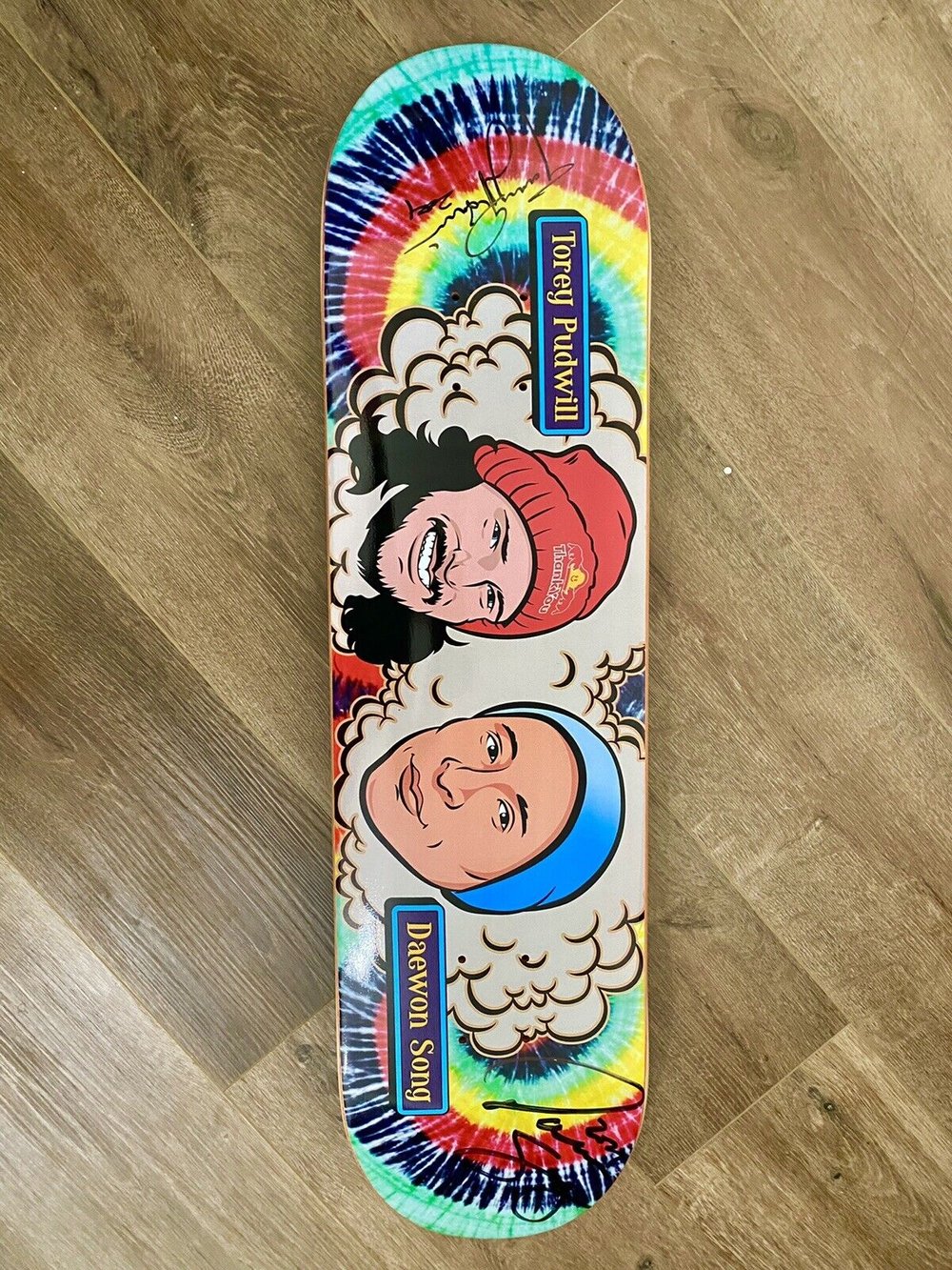 Signed Daewon Song Torey Pudwill Thank You Autographed Skateboard Deck Buddies