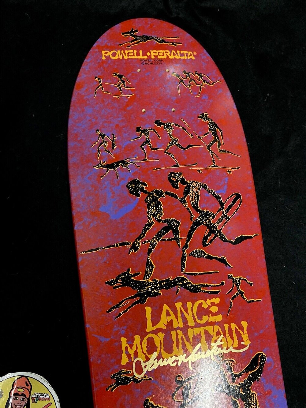 Signed Lance Mountain Autographed Skateboard Deck Bones Brigade Powell Peralta 2018