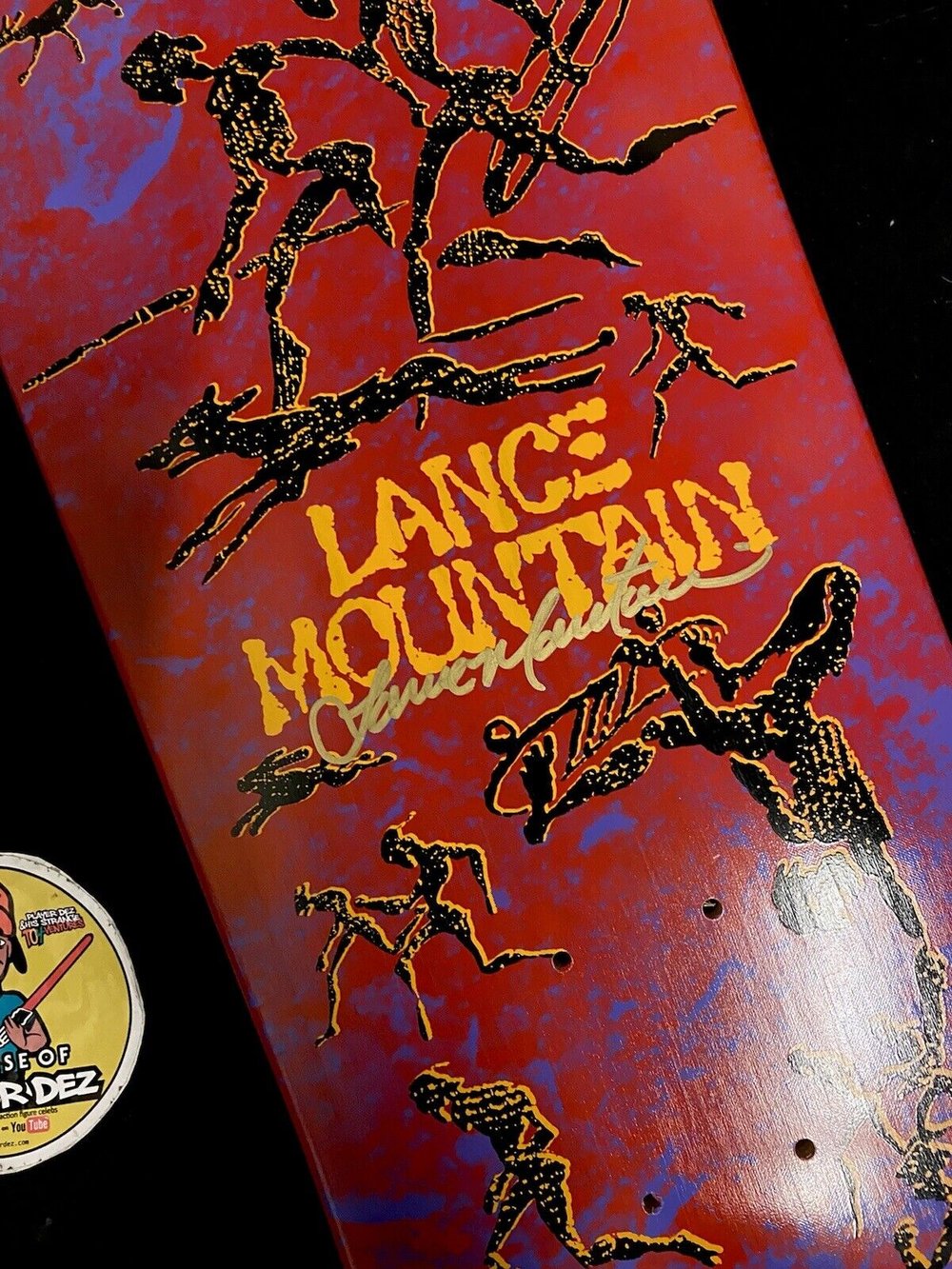 Signed Lance Mountain Autographed Skateboard Deck Bones Brigade Powell Peralta 2018