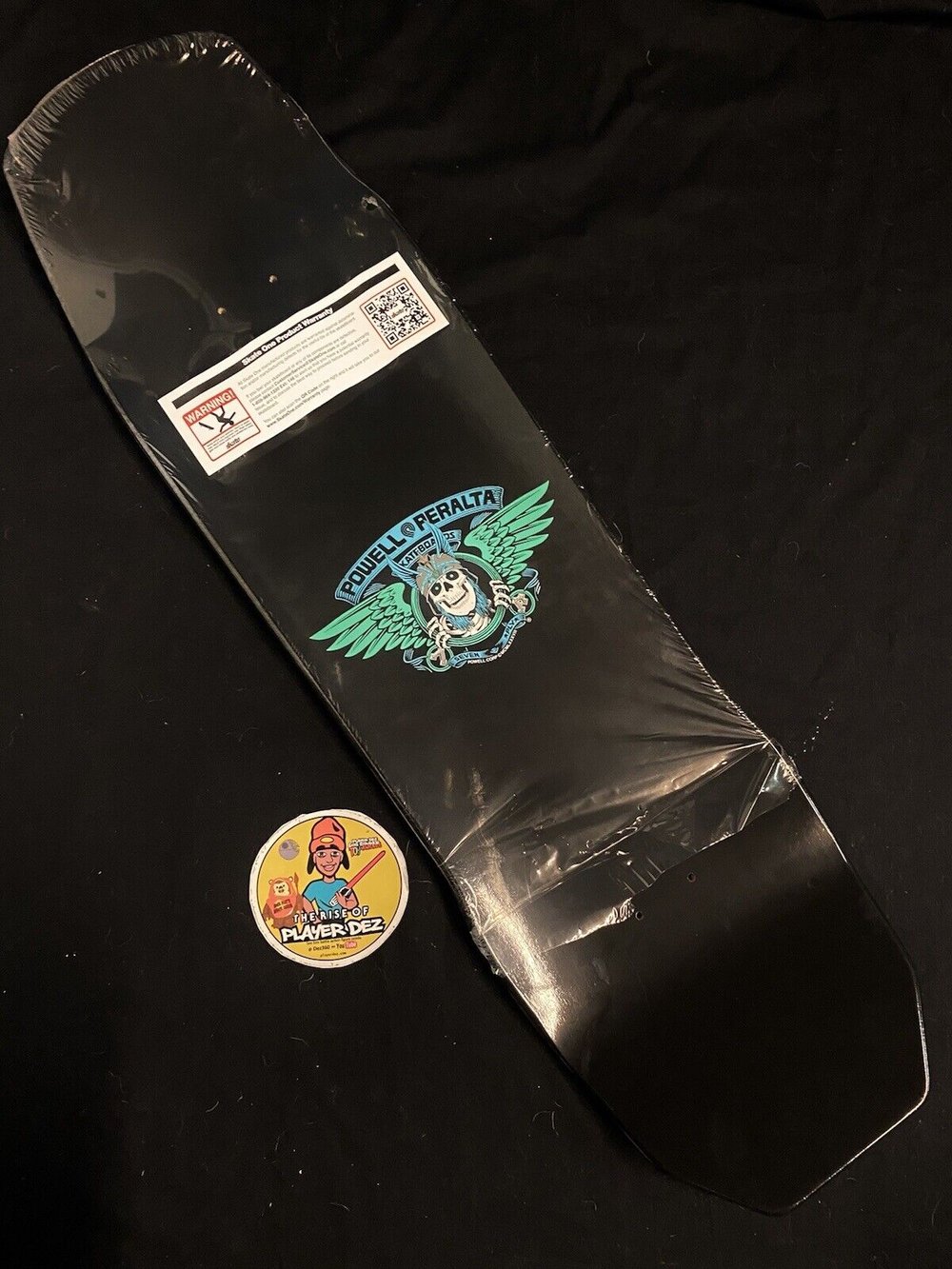 Signed Andy Anderson 9.13 Autographed Skateboard Deck Green Blue Ink Heron Powell Peralta