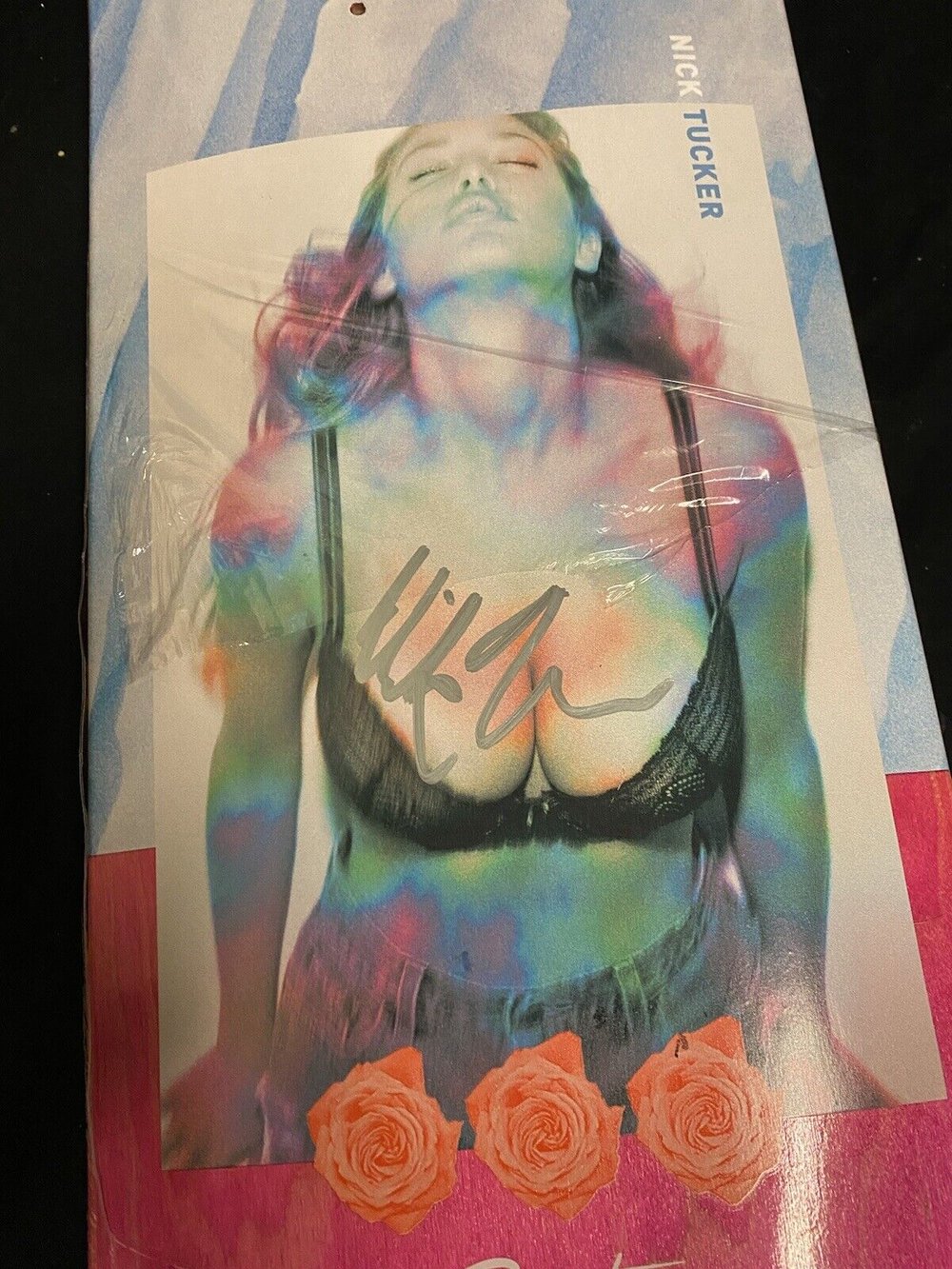 Signed Nick Tucker Primitive Autographed Skateboard Deck Model Girl Tie Dye