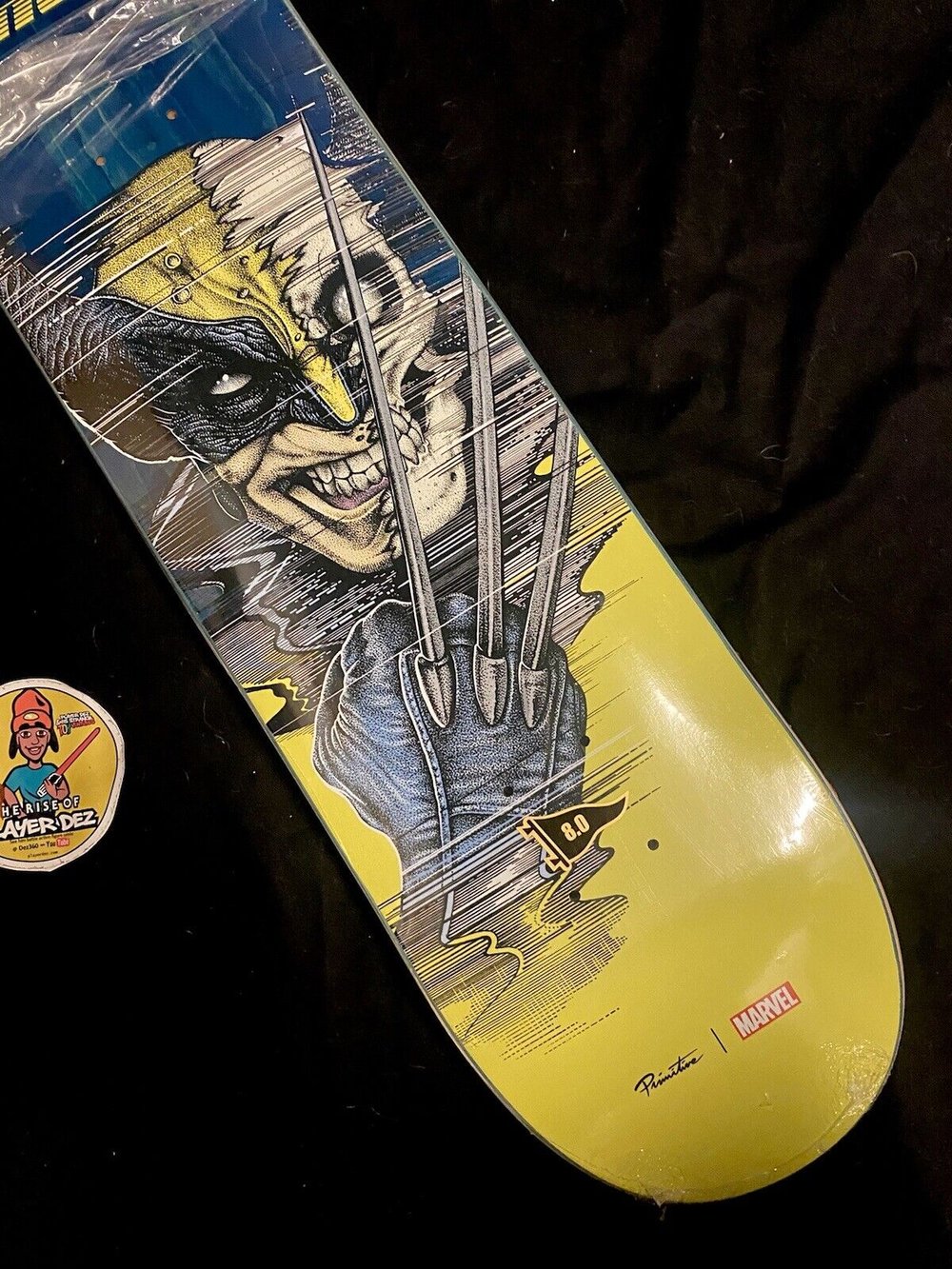 Signed Tiago Lemos Primitive Autographed Skateboard Deck Marvel Wolverine Paul Jackson Art