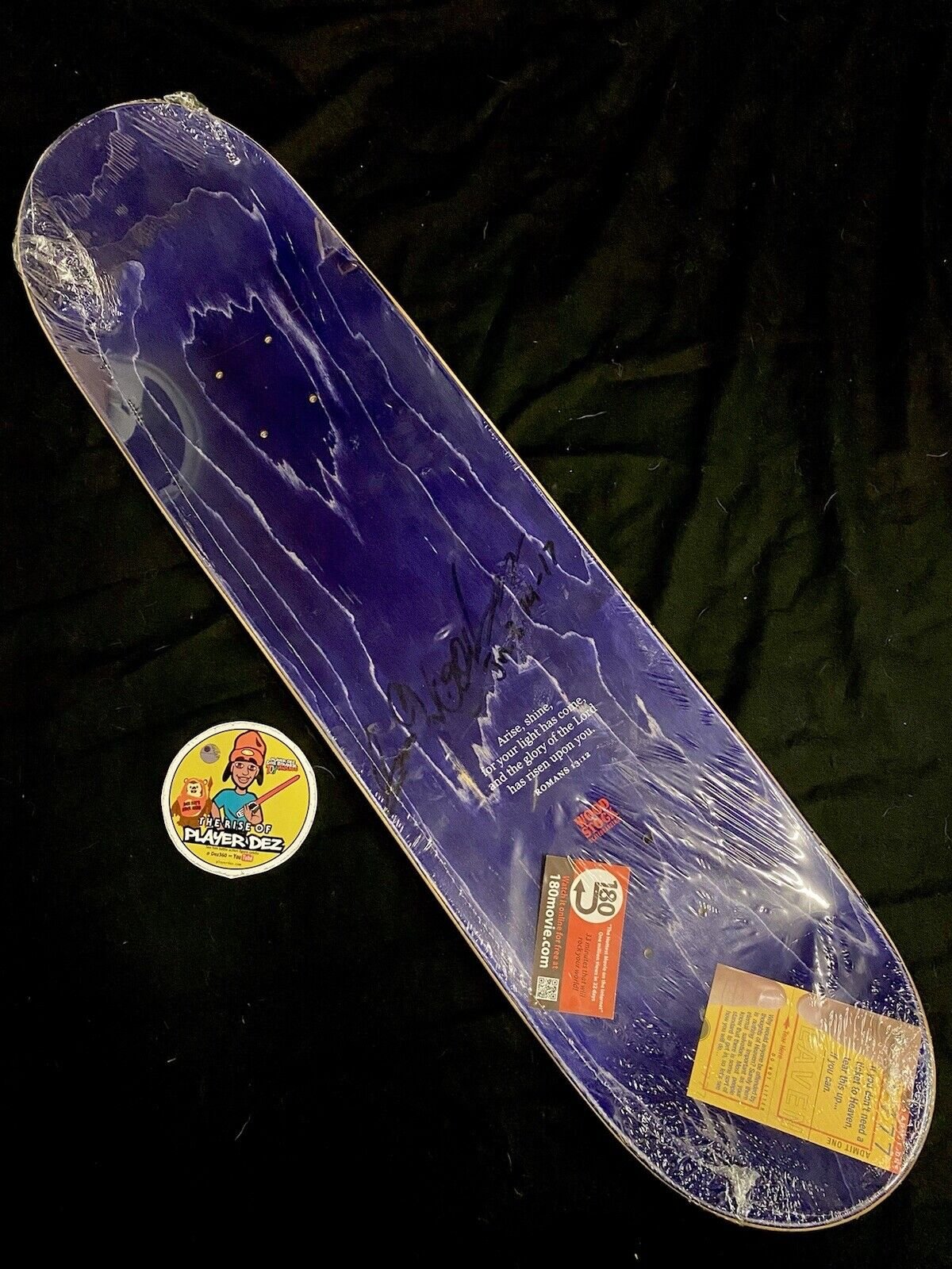 Signed Simon Woodstock Arise And Shine Autographed Skateboard Deck Sonic Clown Circus