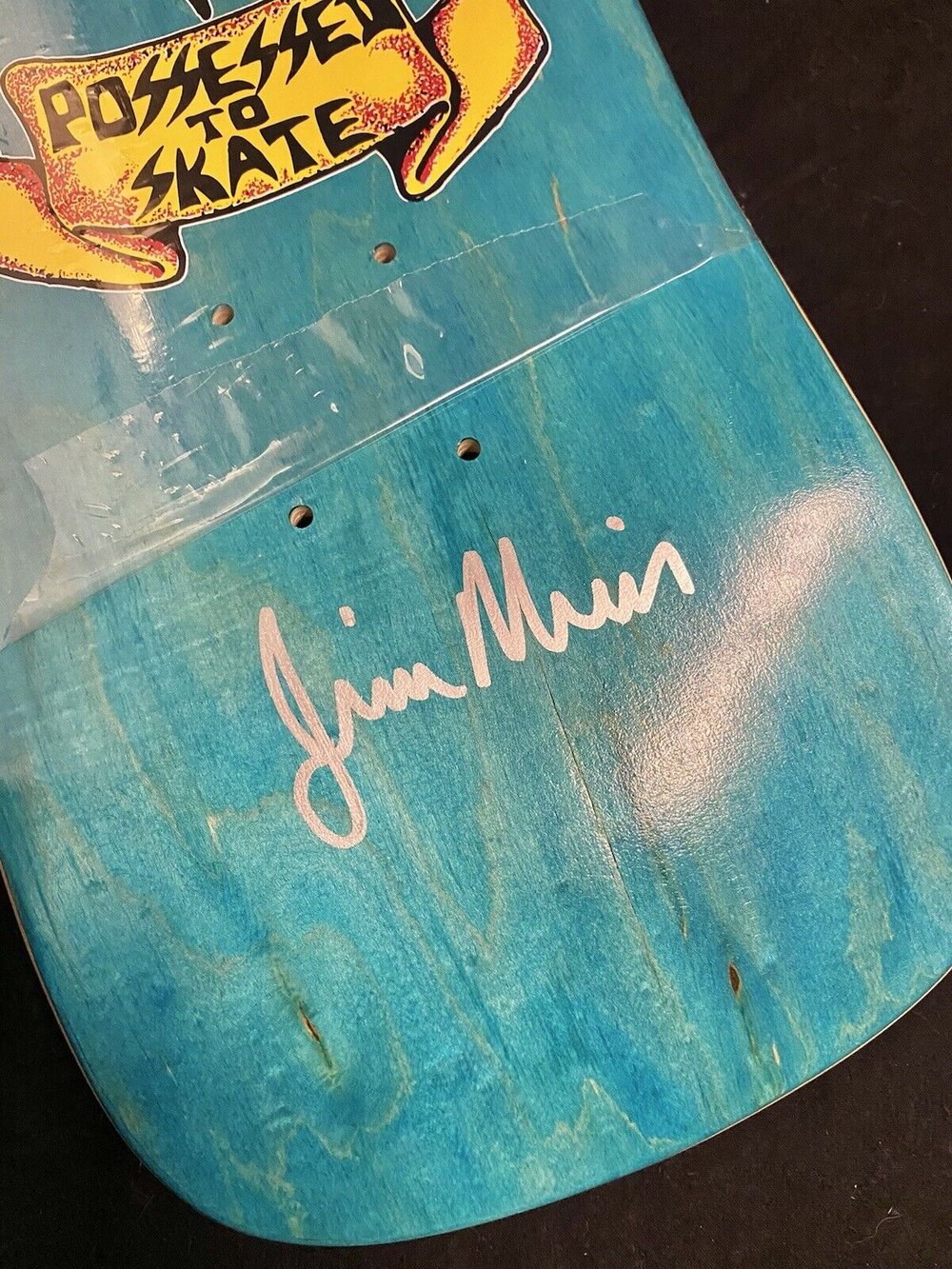 Signed Jim Muir Autographed Skateboard Deck Dogtown Suicidal Skates Tendencies Possessed to Skate