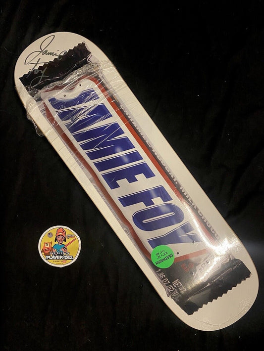 Signed Jamie Foy Deathwish Snickers Candy Bar Autographed Skateboard Deck Big Boy