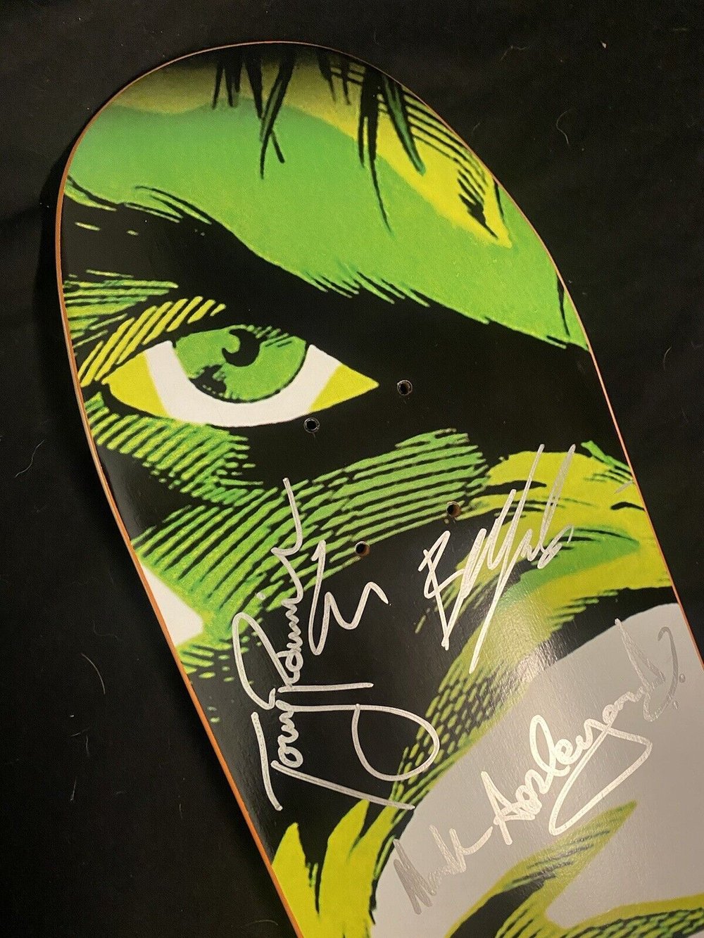 Signed Mark Appleyard Jeron Wilson Torey Pudwill Boo Johnson Autographed Skateboard Deck Grizzly Team Marvel Incredible Hulk Cruiser