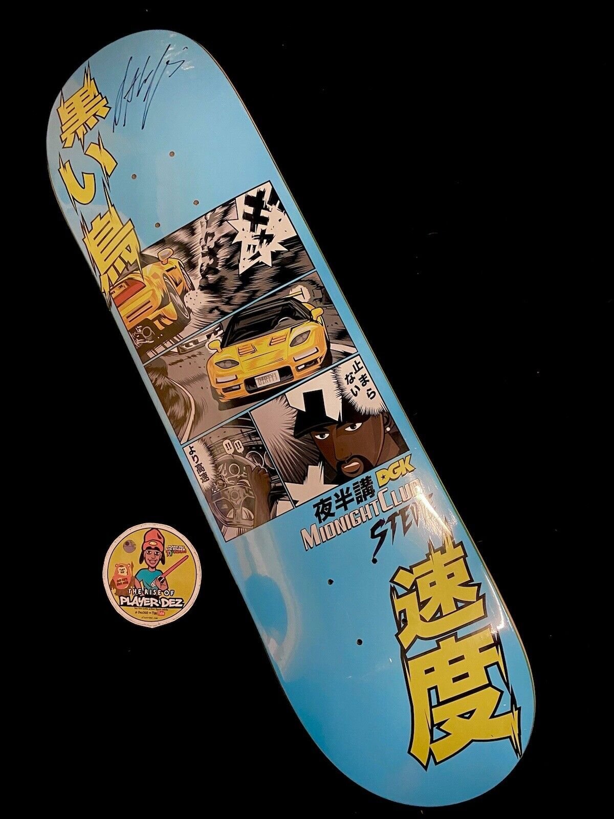 Signed Stevie Williams DGK Midnight Club Autographed Skateboard Deck Dirty Ghetto Kids