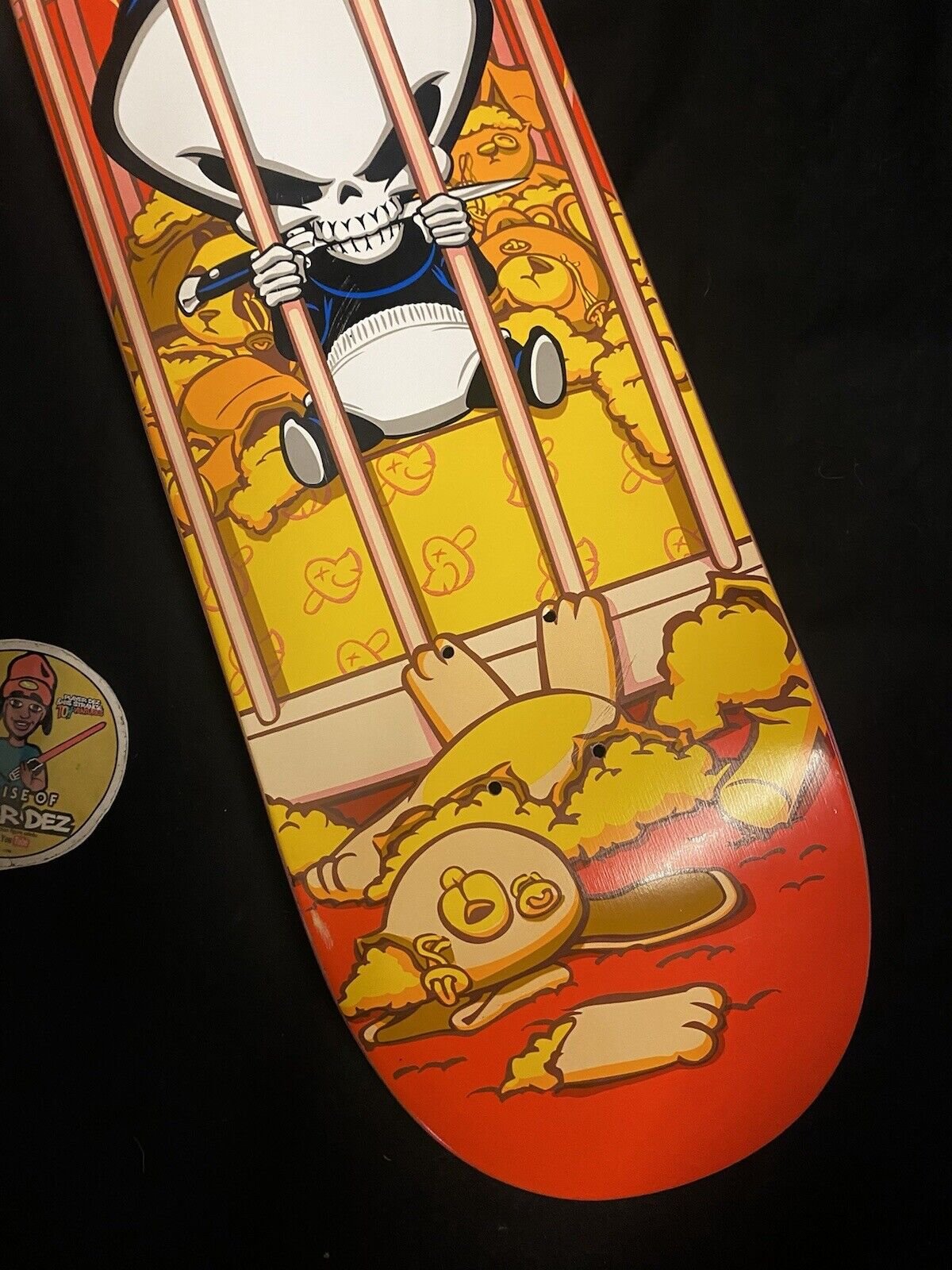 Signed TJ Rogers Blind Reaper Autographed Skateboard Deck Stuffed Animal