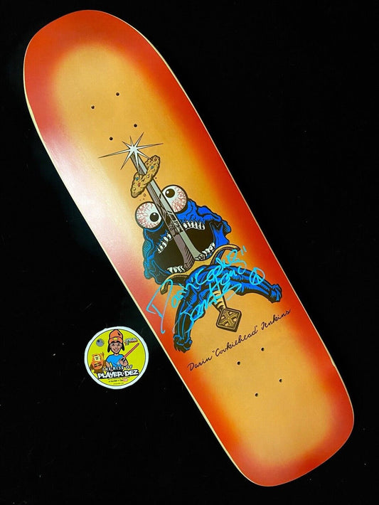 Signed Darin Jenkins H-Street Autographed Skateboard Deck Cookiehead Sword & Cookie Slick