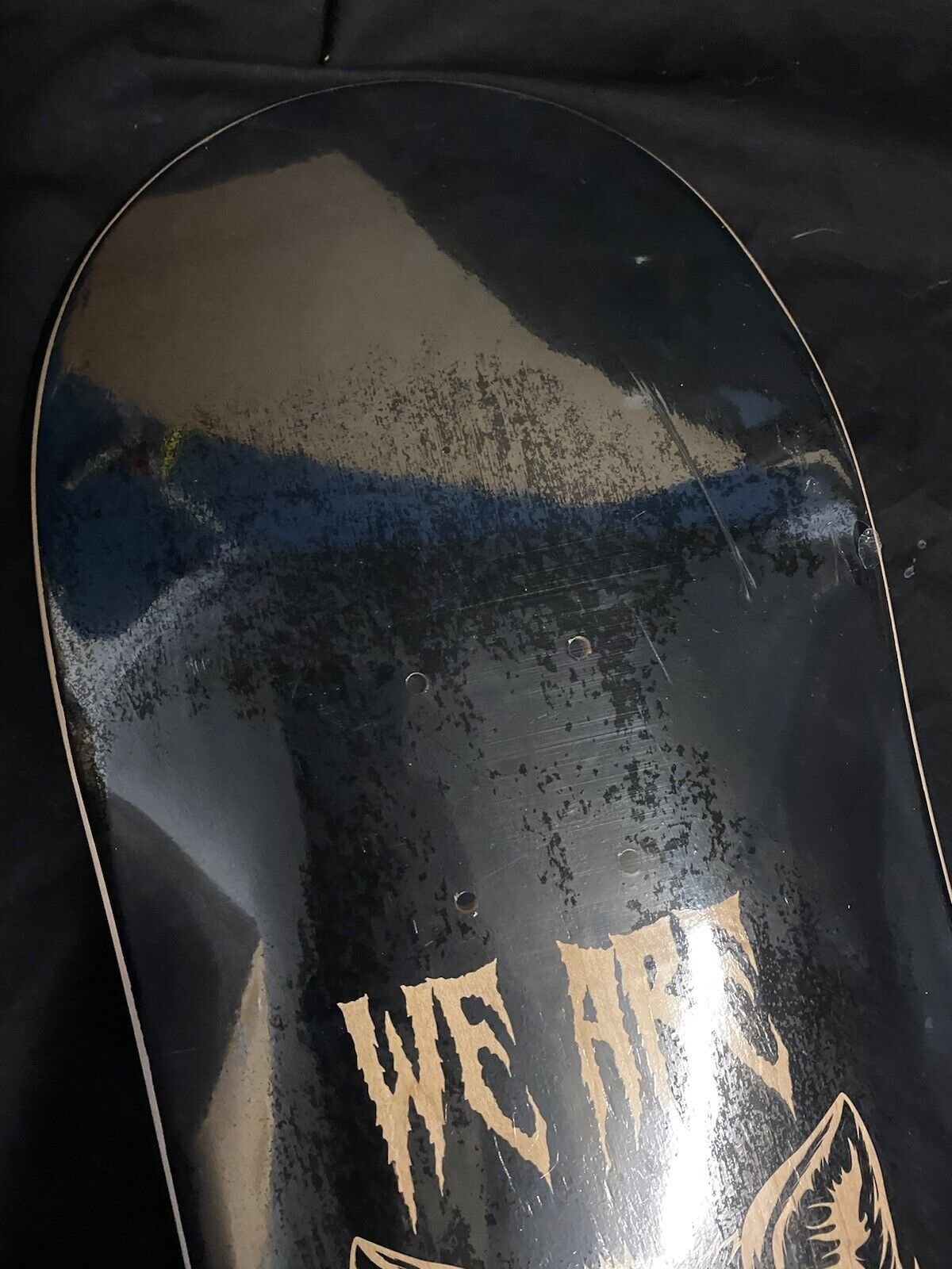 Signed Nick Tucker Unreleased 1 of 1 We Are Wolves Holographic Autographed Skateboard Deck