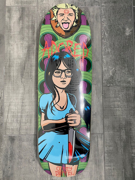 Signed Corey Duffel She Stabber Adored Autographed Skateboard Deck