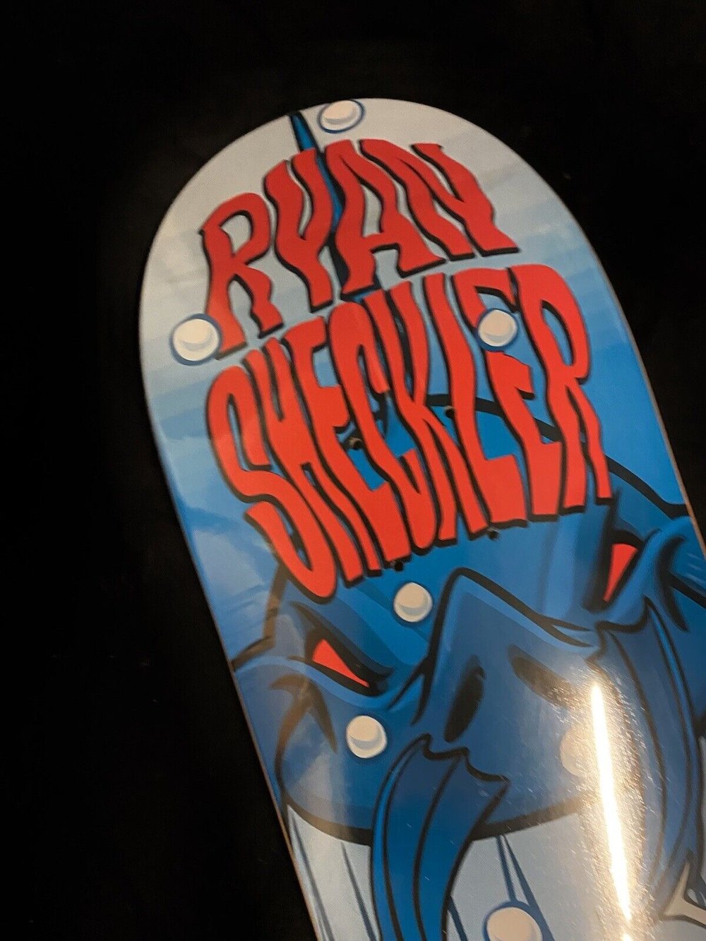 Signed Ryan Sheckler Autographed Skateboard Deck Almost Underwater Snorkel Pro Model