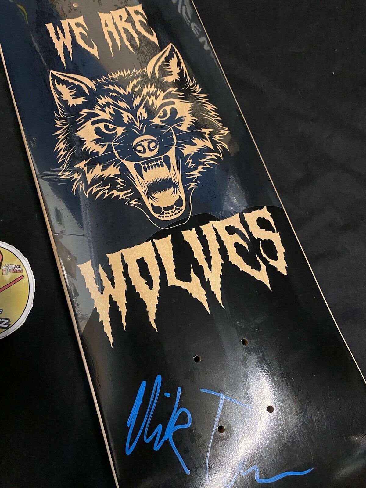 Signed Nick Tucker Unreleased 1 of 1 We Are Wolves Holographic Autographed Skateboard Deck