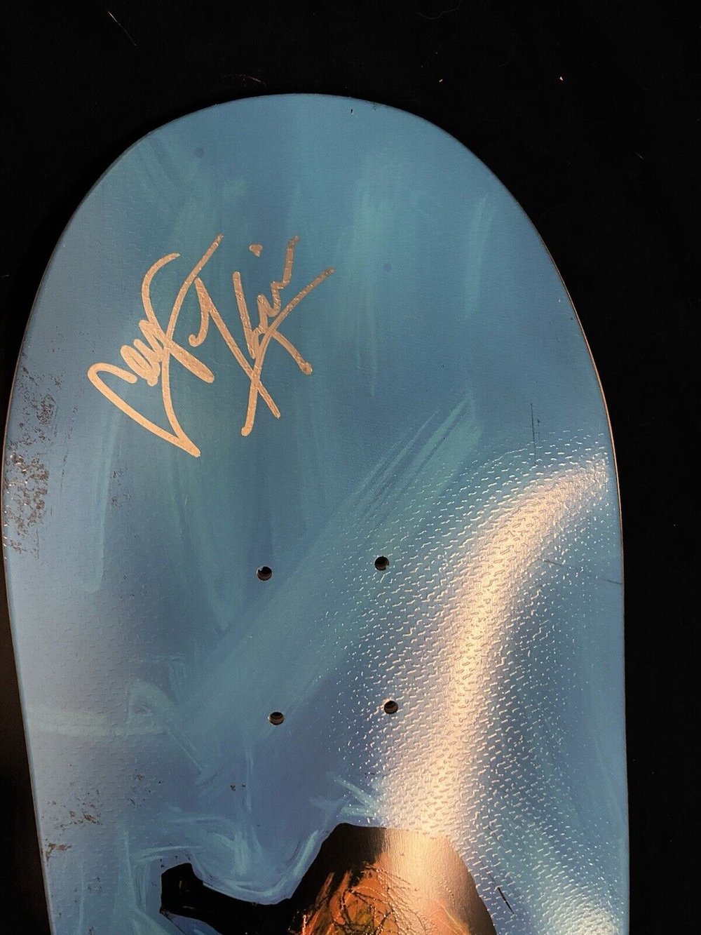 Signed Clay Kreiner Madness Self Portrait Shaped Autographed Skateboard Deck