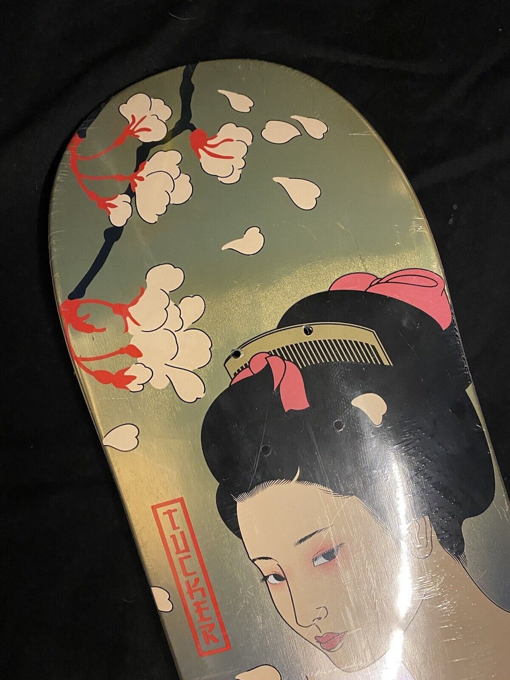 Signed Nick Tucker Primitive Japanese Art Girl Autographed Skateboard Deck