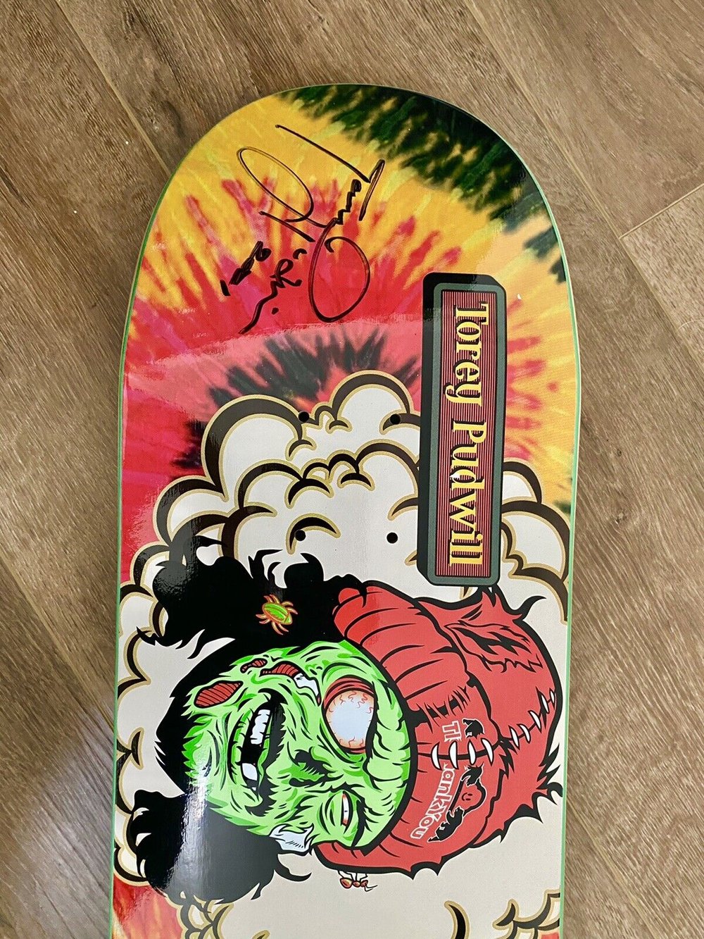 Signed Daewon Song Torey Pudwill Thank You Autographed Skateboard Deck ZomBuddies