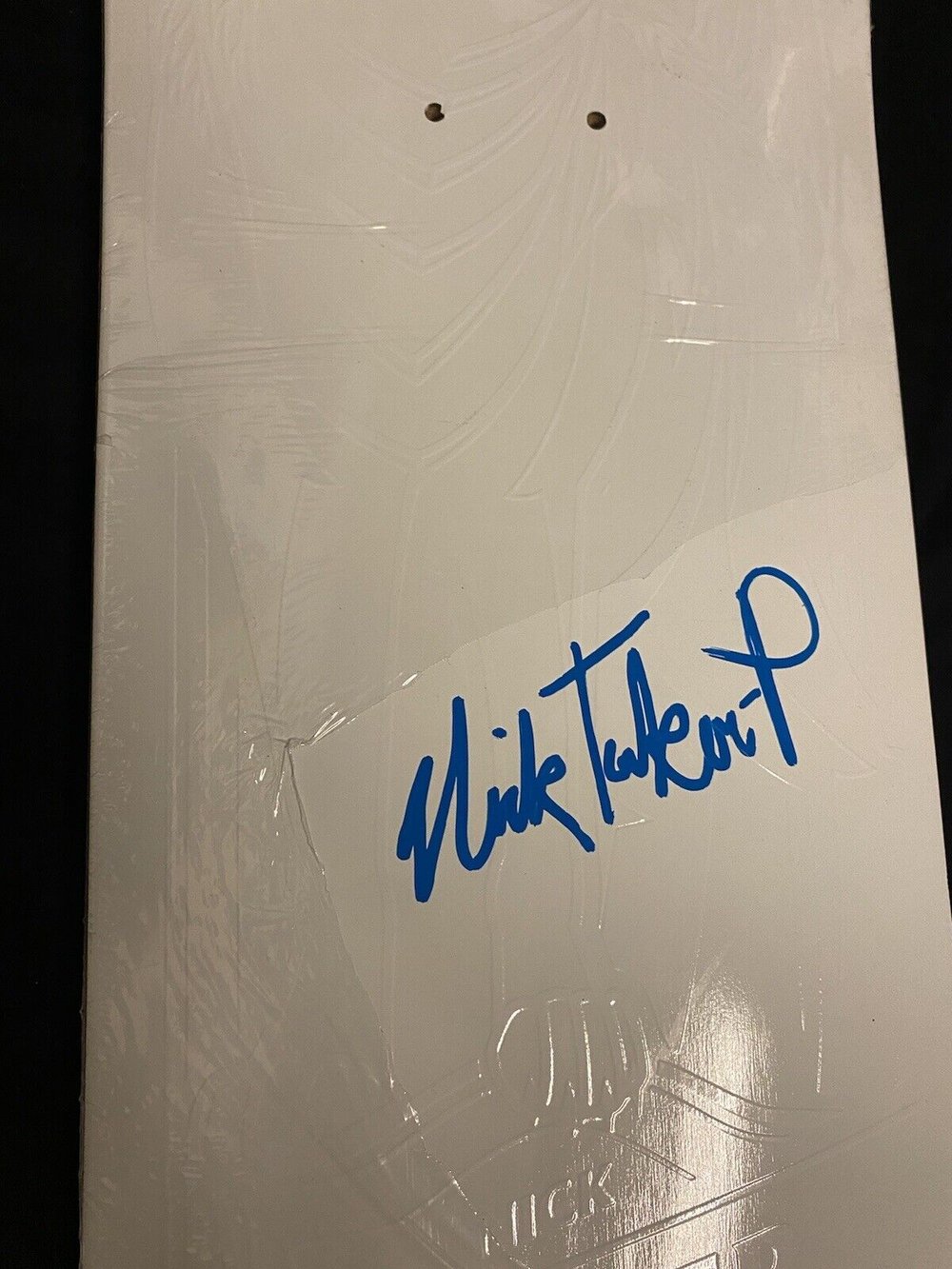 Signed Nick Tucker Push Primitive Autographed Skateboard Deck White Wolf Spirit Animal